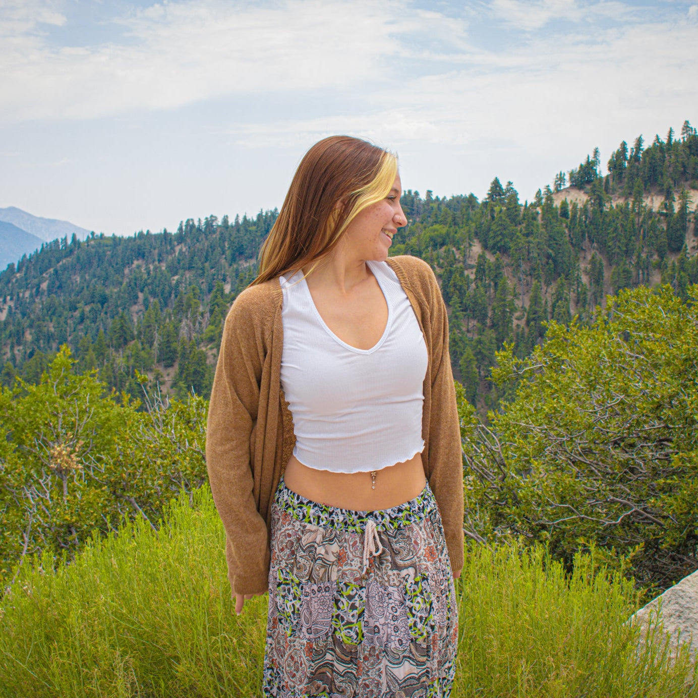 Chloe Wool Knit Mulot Cardigan Made in Italy