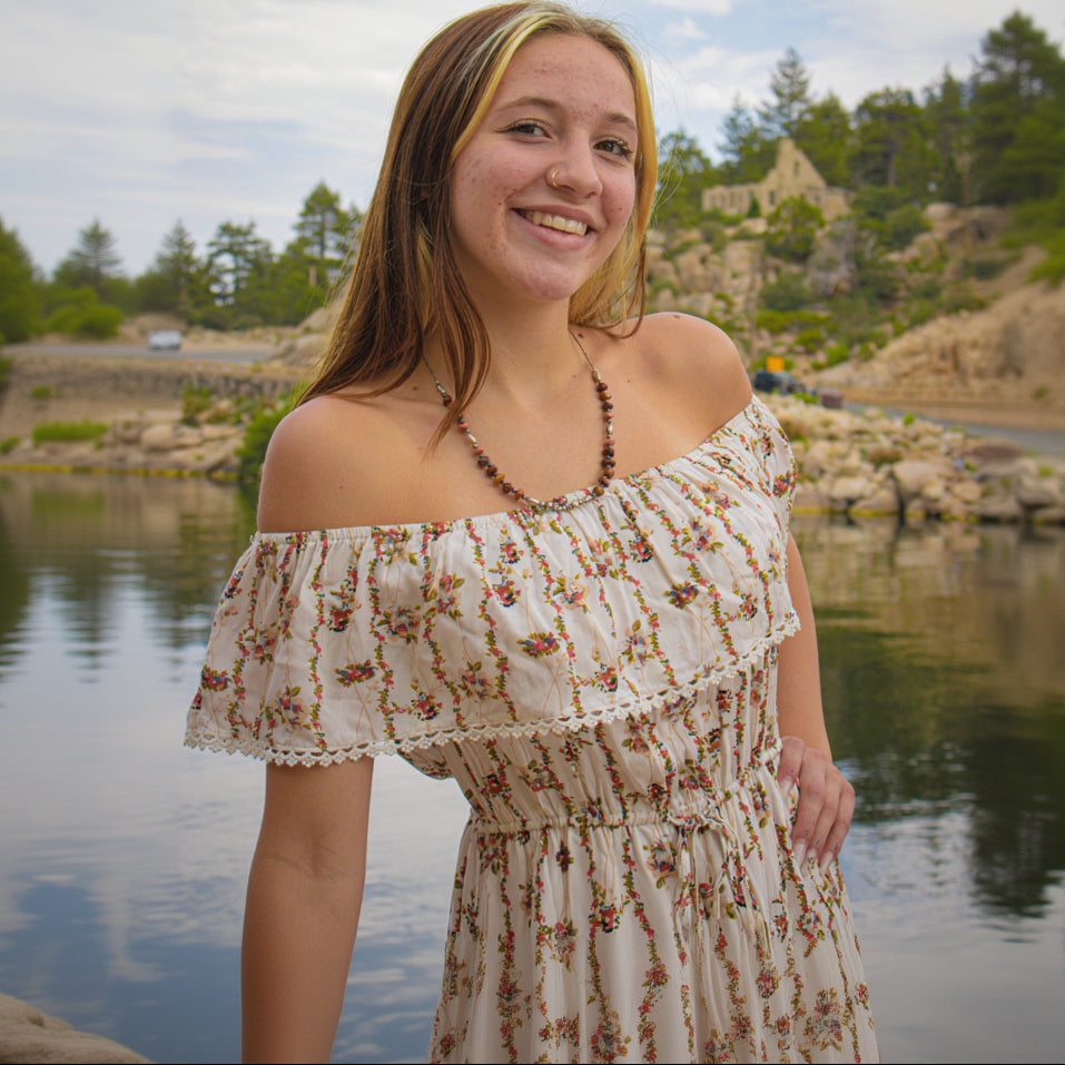Nectar x Clothing Off the Shoulder Floral Maxi Dress