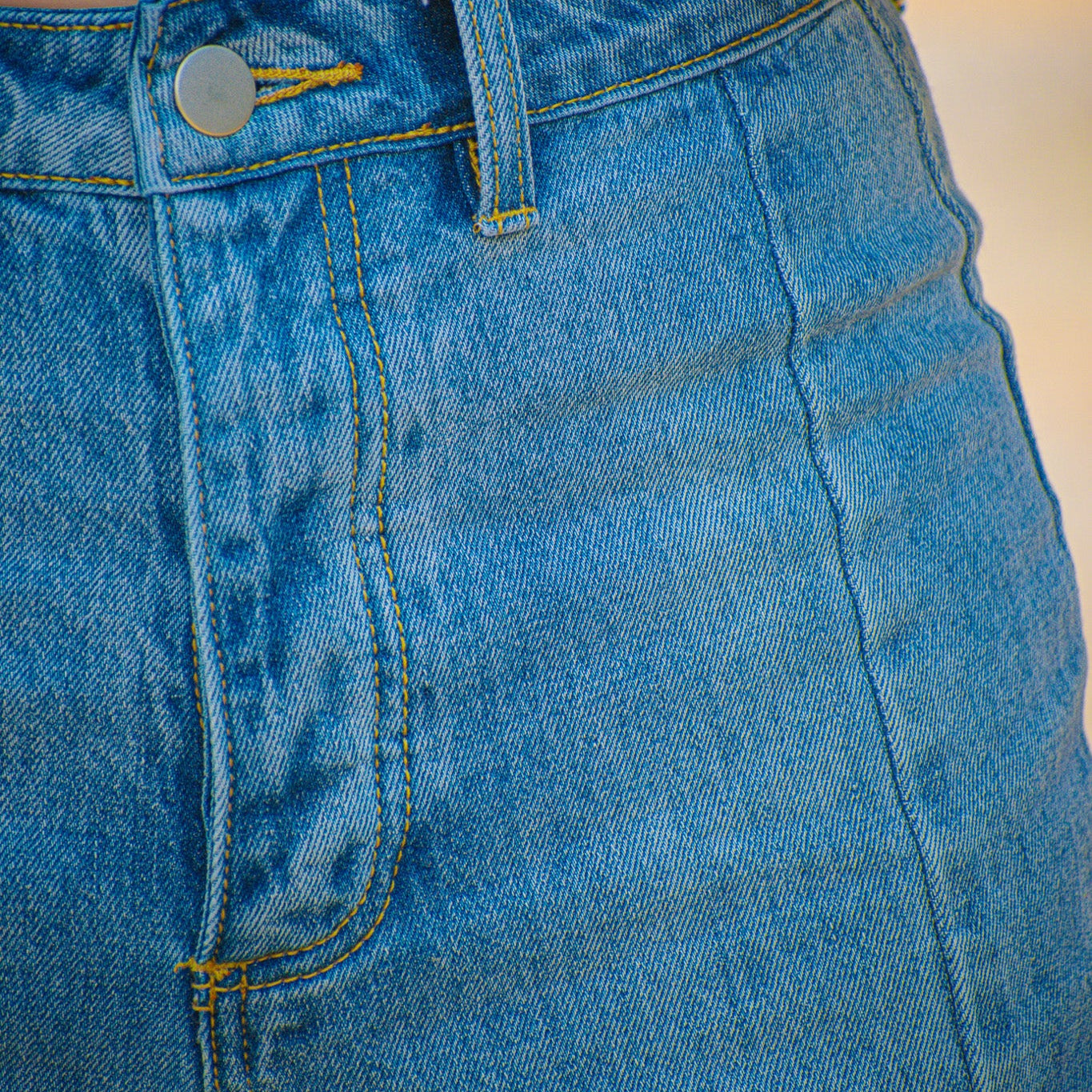 Easel Patchwork Bell Bottom Jeans - Size S