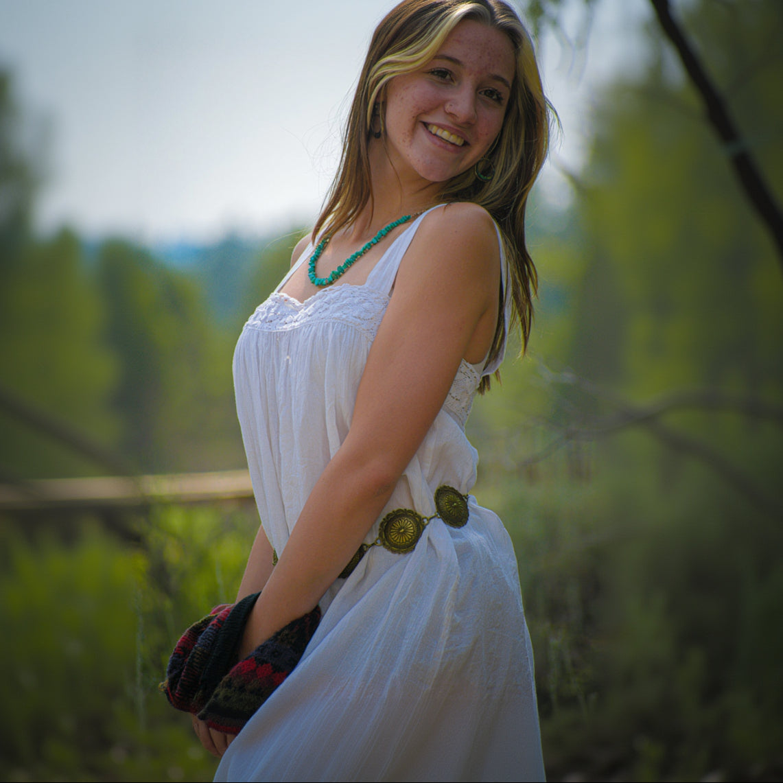 Unlimited Aura by the Limited White Sundress with Spaghetti Straps  Size S