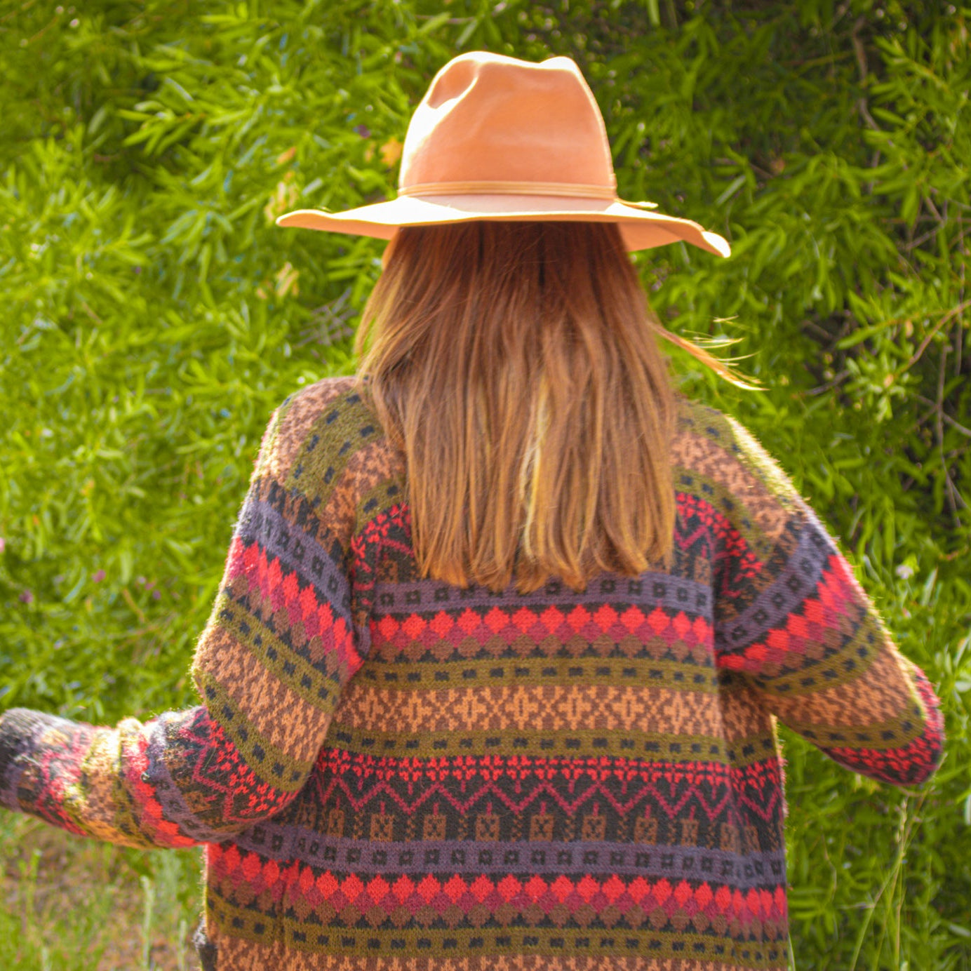 Natur Alpaca Made in Peru Multi - colored Button - Up Cardigan